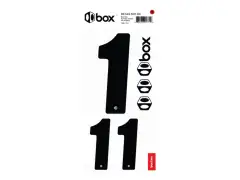 BOX Components "Box Two" BMX Race Zahlen-Sticker - Black BOX Components "Box Two" BMX Race Zahlen-Sticker - Black