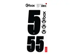 BOX Components "Box Two" BMX Race Zahlen-Sticker - Black BOX Components "Box Two" BMX Race Zahlen-Sticker - Black