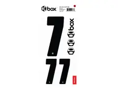 BOX Components "Box Two" BMX Race Zahlen-Sticker - Black BOX Components "Box Two" BMX Race Zahlen-Sticker - Black
