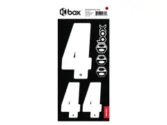 BOX Components "Box Two" BMX Race Zahlen-Sticker - White BOX Components "Box Two" BMX Race Zahlen-Sticker - White