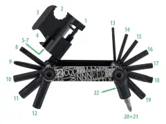 Contec "Pocket Gadget F22 Stealth" Multi Tool
