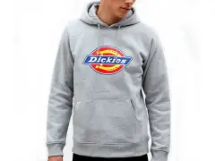 Dickies "Icon Logo" Hooded Pullover - Grey Melange