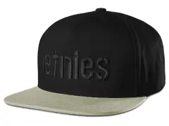 Etnies "Corp Snapback" Kappe - Black/Black/Gum