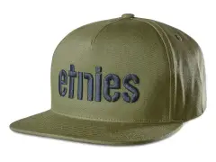 Etnies "Corp Snapback" Cap - Tan/Blue