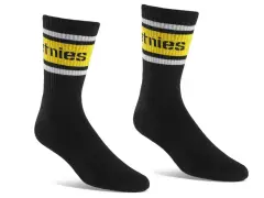 Etnies "Crew" Socks - Black/Yellow