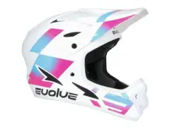 Evolve "Storm" Fullface Helm - Glossy White/Galaxy