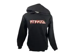 Fit Bike Co. "Heavy Metal" Hooded Pullover - Black