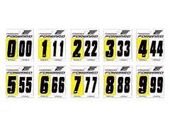 Forward BMX Race Number Stickers - Black Forward BMX Race Number Stickers - Black