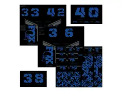 FOX "Custom Decal Kit" MTB Fork and Shock Decal Set FOX "Custom Decal Kit" MTB Fork and Shock Decal Set