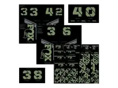 FOX "Custom Decal Kit" MTB Fork and Shock Decal Set FOX "Custom Decal Kit" MTB Fork and Shock Decal Set