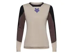 Fox Racing "Defend Park SE Women Long Sleeve" Jersey - Chalk