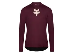 Fox Racing "Ranger Fox Head Long Sleeve" Jersey - Dark Maroon