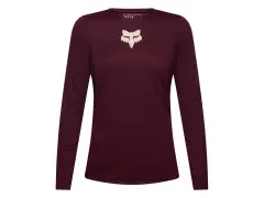 Fox Racing "Ranger Fox Head Women Long Sleeve" Jersey - Dark Maroon Fox Racing "Ranger Fox Head Women Long Sleeve" Jersey - Dark Maroon