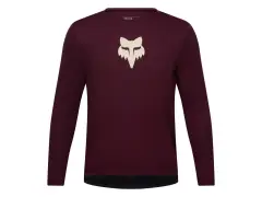 Fox Racing "Ranger Fox Head Youth Long Sleeve" Jersey - Dark Maroon (Kids)