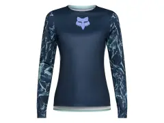 Fox Racing "Ranger Image Print Women Long Sleeve" Jersey - Arctic Blue