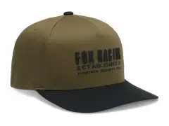 Fox Racing "Warped Snapback" Kappe - Olive Green Fox Racing "Warped Snapback" Kappe - Olive Green