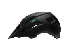 Giro "Fixture II Y" MTB Helm - Matte Black/Green (Kids)