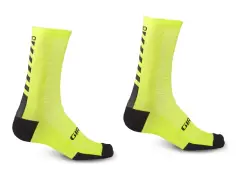Giro "HRC+ Merino Wool" Socks - Bright Lime/Black Giro "HRC+ Merino Wool" Socks - Bright Lime/Black