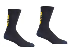 Giro "Seasonal Merino" Socks - Dark Shark/Spectra Yellow Giro "Seasonal Merino" Socks - Dark Shark/Spectra Yellow