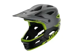 Giro "Switchblade Mips" MTB Helm - Matte Metallic Black/Ano Lime