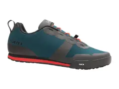 Giro "Tracker Fastlace" MTB Shoes - Harbor Blue/Bright Red