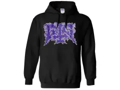 GTG Crew "Logo" Hooded Pullover - Black/Purple