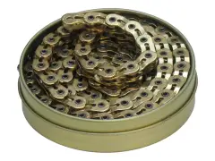 Gusset "Bling Slink" Half Link Chain - 1/2" x 1/8" Gusset "Bling Slink" Half Link Chain - 1/2" x 1/8"