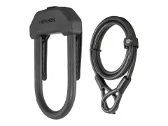 Hiplok "DX+" D-Lock + Cable - 15 cm Hiplok "DX+" D-Lock + Cable - 15 cm