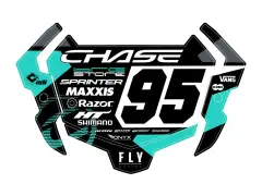 Insight "3D Vision 2 Replica" BMX Race Nummernschild Hintergrund-Sticker Insight "3D Vision 2 Replica" BMX Race Nummernschild Hintergrund-Sticker