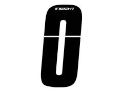 Insight BMX Race Seitennummernschild Zahlen-Sticker - Black Insight BMX Race Seitennummernschild Zahlen-Sticker - Black