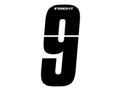 Insight BMX Race Seitennummernschild Zahlen-Sticker - Black Insight BMX Race Seitennummernschild Zahlen-Sticker - Black