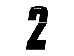 Insight BMX Race Seitennummernschild Zahlen-Sticker - Black Insight BMX Race Seitennummernschild Zahlen-Sticker - Black