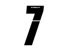 Insight BMX Race Seitennummernschild Zahlen-Sticker - Black Insight BMX Race Seitennummernschild Zahlen-Sticker - Black