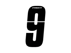 Insight BMX Race Seitennummernschild Zahlen-Sticker - Black Insight BMX Race Seitennummernschild Zahlen-Sticker - Black