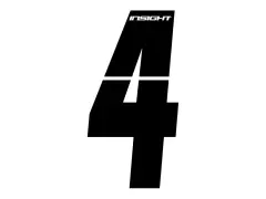 Insight BMX Race Seitennummernschild Zahlen-Sticker - Black Insight BMX Race Seitennummernschild Zahlen-Sticker - Black