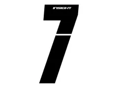 Insight BMX Race Seitennummernschild Zahlen-Sticker - Black Insight BMX Race Seitennummernschild Zahlen-Sticker - Black