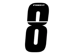 Insight BMX Race Seitennummernschild Zahlen-Sticker - Black Insight BMX Race Seitennummernschild Zahlen-Sticker - Black