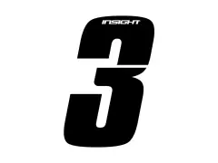 Insight BMX Race Zahlen-Sticker - Black Insight BMX Race Zahlen-Sticker - Black