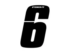 Insight BMX Race Zahlen-Sticker - Black Insight BMX Race Zahlen-Sticker - Black