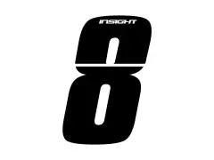 Insight BMX Race Zahlen-Sticker - Black Insight BMX Race Zahlen-Sticker - Black