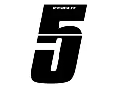 Insight BMX Race Zahlen-Sticker - Black Insight BMX Race Zahlen-Sticker - Black
