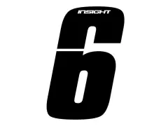 Insight BMX Race Zahlen-Sticker - Black Insight BMX Race Zahlen-Sticker - Black