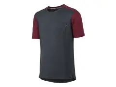 iXS "Flow X Short Sleeve" Jersey - Dark Red