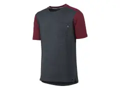 iXS "Flow X Short Sleeve Kids" Jersey - Dark Red