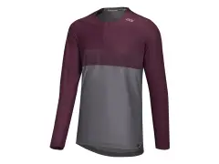 iXS "Flow XTG Long Sleeve Henley" Jersey - Dark Red iXS "Flow XTG Long Sleeve Henley" Jersey - Dark Red