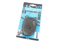 KHE Bikes "Lock N Roll 24.9" Cable Lock - 2.4 mm x 90 cm
