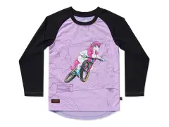 Kids Ride Shotgun "Upshift Unicorn Windproof Kids" Jersey - Purple Kids Ride Shotgun "Upshift Unicorn Windproof Kids" Jersey - Purple