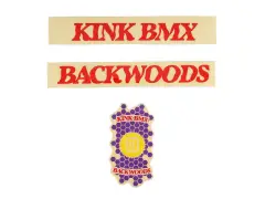 Kink Bikes "Backwoods"  Decal Stickerset - Multicolor