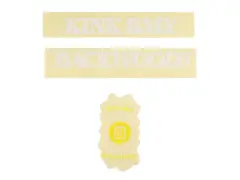 Kink Bikes "Backwoods" Decal Stickerset - White Kink Bikes "Backwoods" Decal Stickerset - White
