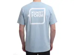 kunstform "Back Logo v2" T-Shirt - Limited Light Blue